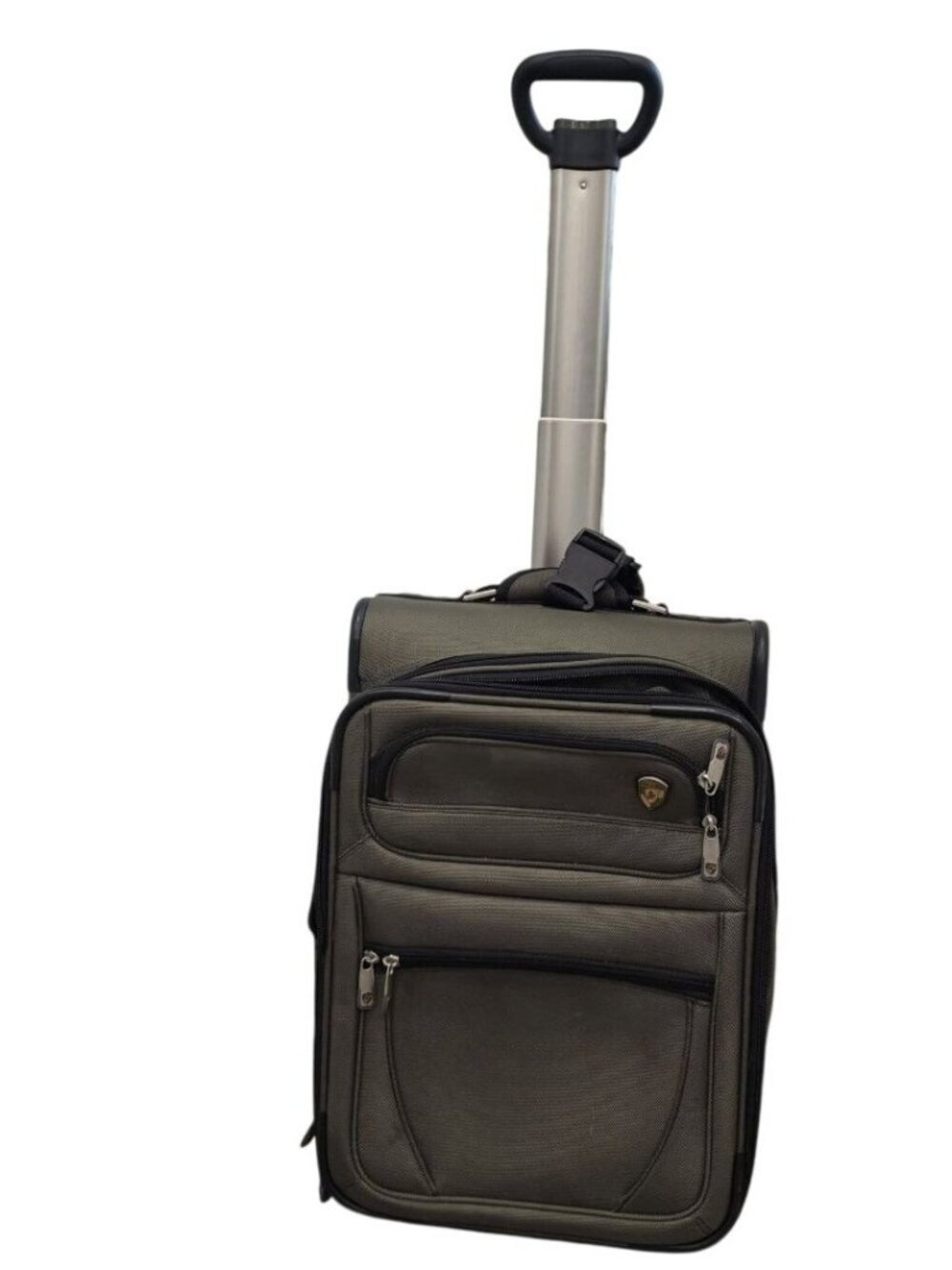 HEYS Olive Green Rolling Carry-On Luggage With Telescopic Handle alot of storage
